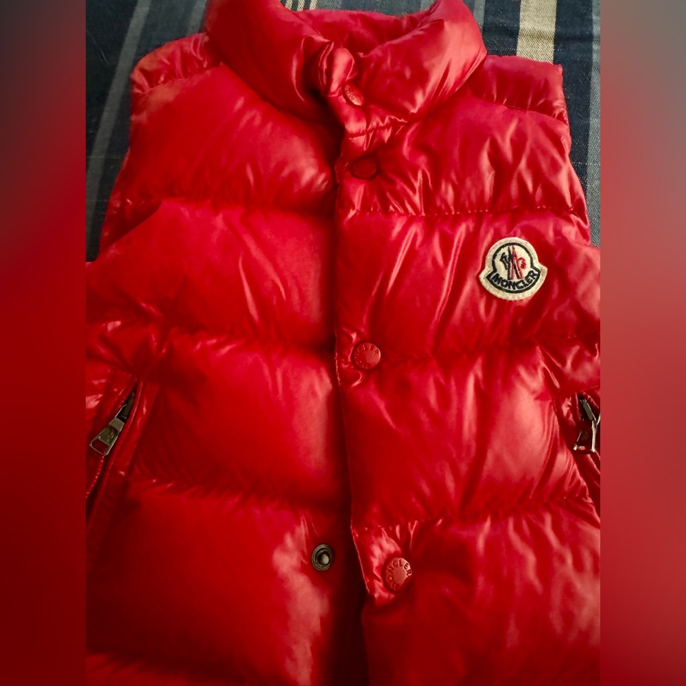 Moncler Puffer Vest | Toddler | Size 18-24 | Red